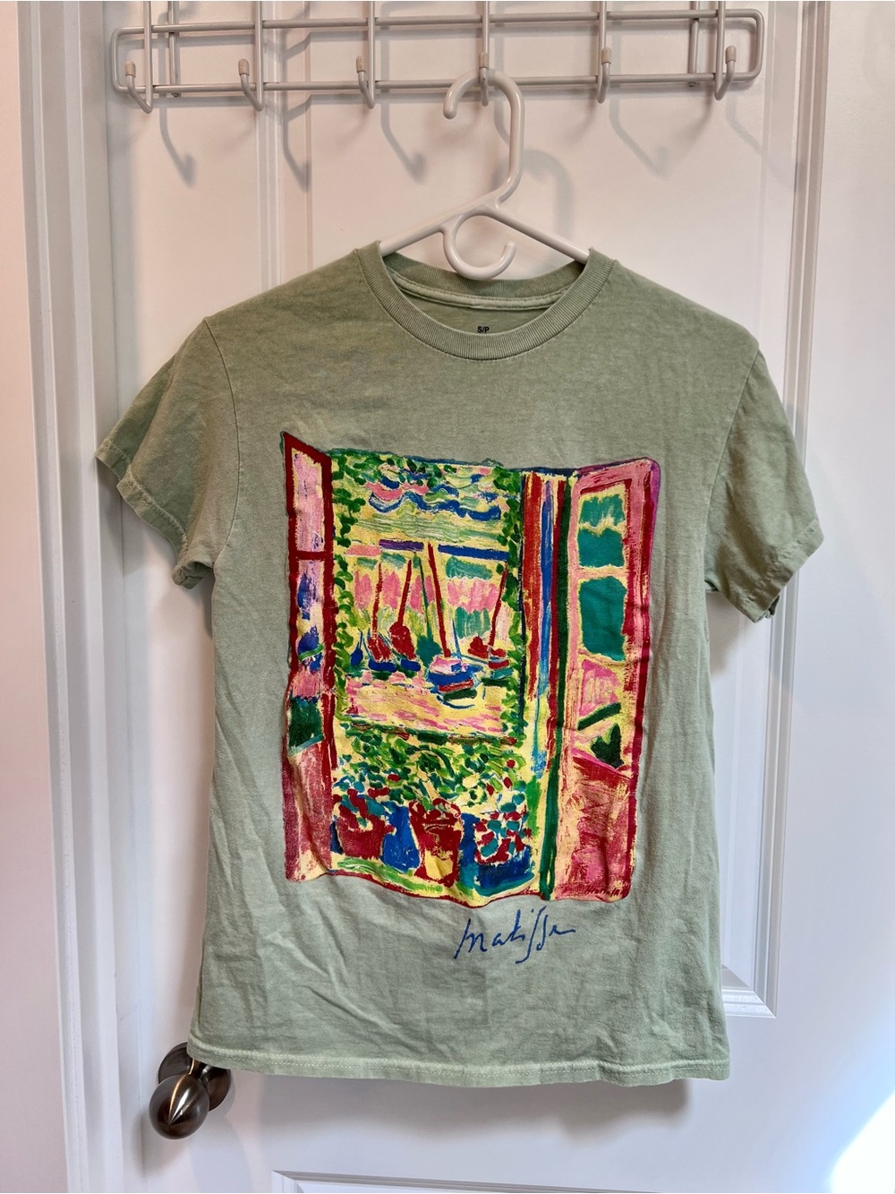 Matisse Painting Sage Green T-Shirt Adult Small 🎨